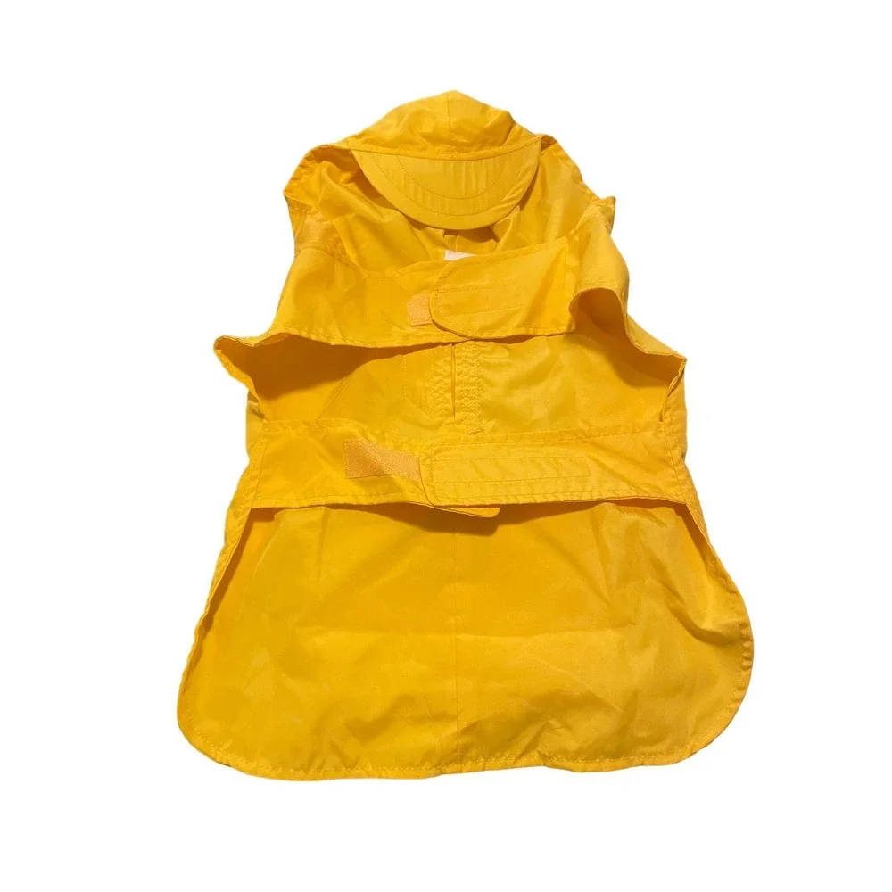 Puddle Pup Dog Raincoat Rain Jacket Yellow Medium Hooded